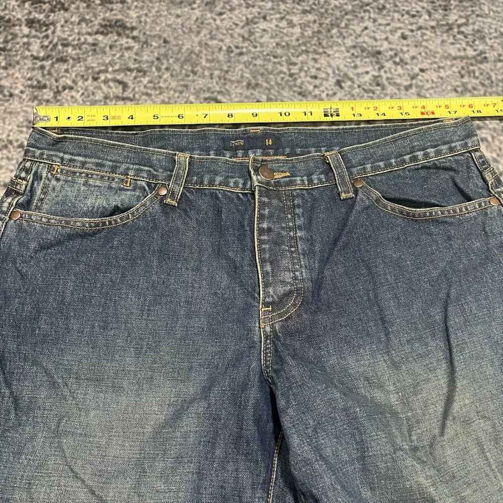 J.‎ Crew Jeans Womens 14 (34x31) Blue Relaxed Baggy Straight Denim Preppy Skater